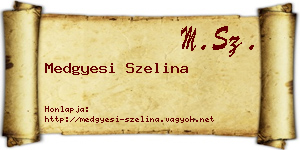 Medgyesi Szelina névjegykártya